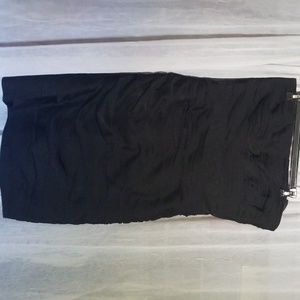 Black Monique Lhuillier bridesmaid dress